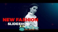 现代时尚动感故障效果幻灯片产品宣传AE模板 Videohive Fashion Slideshow 19910075