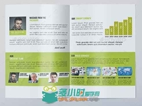 双联宣传册展示PSD模板corporate-bifold-brochure