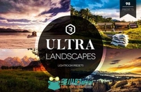 美丽自然景色景观创意调色特效Lightroom预设 Creativemarket Ultra Landscapes Lig...