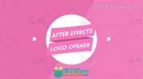 时尚优雅扁平化标志展示Logo演绎AE模板 Videohive Elegant Logo Reveal V2 16658531