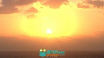 海上日出太阳云层穿梭视频素材