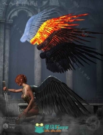 梦幻堕落天使的翅膀3D模型合辑