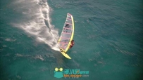 极限帆船海上冲浪运动广告高清实拍视频素材