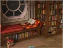 书房飘窗舒适角落室内设计3D模型合集
