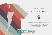 贝拉风格T恤展示PSD模板Bella Canvas 3001 T-Shirt Mockups