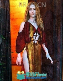 女性复古夏季连衣裙套装3D模型合集
