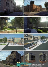 Unreal Engine虚幻游戏引擎扩展资料 - 工业城市 UNREAL ENGINE MARKETPLACE INDUST...