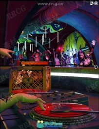酒吧打碟狂欢派对室内场景3D模型合集