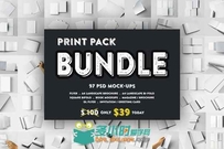 印刷图片展示包第一版合辑Print Pack BUNDLE Mockups V.1