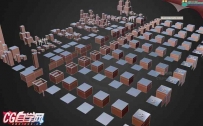 U3D模型3D卡通创意箱子-3D Cartoon Box Map