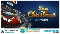 创意套娃打开圣诞节展示幻灯片AE模板 Videohive Christmas 19036301