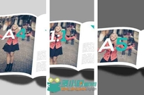 杂志排版页面展示PSD模板CM - AutoFit Brochure Magazine Mockup 700562