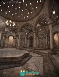 空旷的土耳其大厅场景环境3D模型合辑