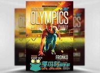 奥运会后派对宣传海报PSD模板05_OlympicAfterPartyFlyerTemplate2