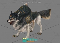 凶恶的狼游戏3D模型