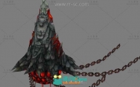 魔幻锁链岛3D模型