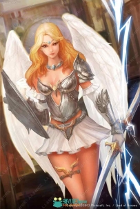 天使恶魔之手翼族翅膀设计素材原画插画