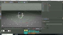 C4D随机粒子球体运动动画视频教程