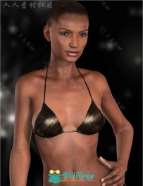 美丽性感苗条的异国女孩3D模型合辑
