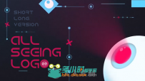 创意丰富多彩的抽象眼球变换动画标志LOGO演绎AE模板 Videohive All Seeing Logo 1...