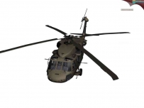 UH-60A黑鹰直升机 3D模型下载