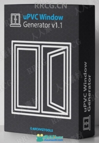 uPVC Window Generator窗口自动创建模型3dsmax脚本1.1版