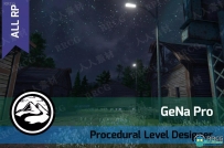 GeNa Pro复杂关卡地形设计系统工具Unity游戏素材资源