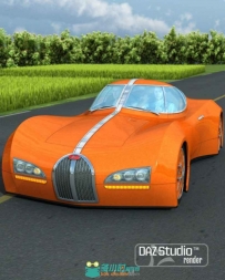 帅气别致的3D运动跑车小轿车3D模型合辑