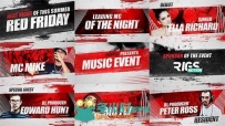 现代炫酷杂渍风格音乐活动开场视频包装AE模板 Videohive Music Event 3 Grunge Pro...