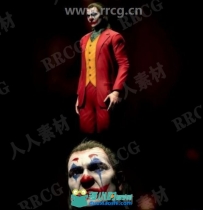 小丑经典影视动漫人物角色高质量3D模型