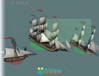 RTS船包海上车辆3D模型Unity素材资源