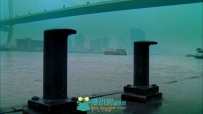 上海城市景外滩黄埔江畔海关大楼游轮渡口高清实拍视频素材