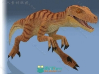 动画恐龙爬行动物角色3D模型Unity素材资源