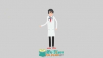 医生学生等各种人物职业卡通儿童元素GM动画包AE模板 Healthcare Explainer Toolkit