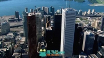 航拍城市高楼大厦高清视频素材