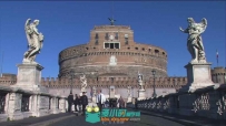 世界名胜罗马古迹街道实拍视频素材