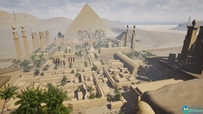 古埃及神庙金字塔房屋等建筑场景Unreal Engine游戏素材资源