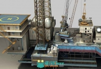 海洋钻井平台3D模型