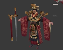 古代皇帝 帝王 君王3D模型