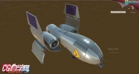 U3D模型科幻侦察机-Sci-Fi Scout Drone