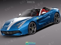 法拉利超级跑车Ferrari F60 America 2015款真实汽车3D模型