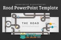 道路风格PPT展示模板CM - Road PowerPoint Template 686200