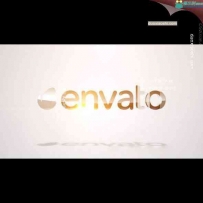 简洁质感logo动画展示AE模板