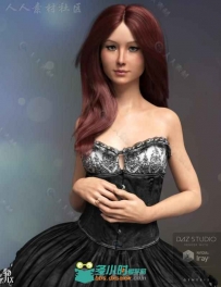 有抱负的年轻美丽可爱的女性艺术家3D模型合辑