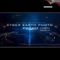 数字科技地球视频展示AE模板