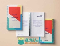 环形笔记本展示PSD模板Ringed-Notebook-Mockup