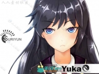 Yuka学生卡通角色模型Unity3D素材资源