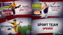 足球运动类体育节目片头宣传动画AE模板