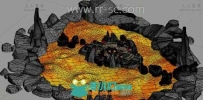 岩浆祭祀台子游戏场景3D模型