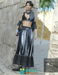 美丽时尚优雅性感的女性服装3D模型合辑
